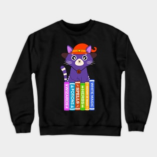 Cute Wizard Kawaii Cat Crewneck Sweatshirt